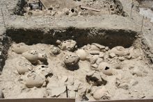 Infantile graveyard excavation